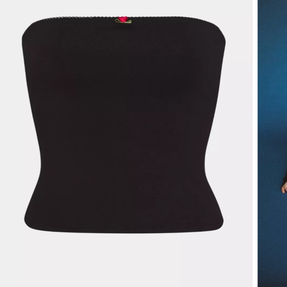 ✨ETHICALLY MADE✨RAT BOI Contour Lace Trim Tube Top🌹 NWT